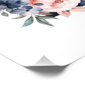 Custom 5 Foto Collage Floral Frame Print (Ecke)