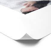 Custom 5 Foto Collage Instagramm Gallery Monogramm Poster (Ecke)