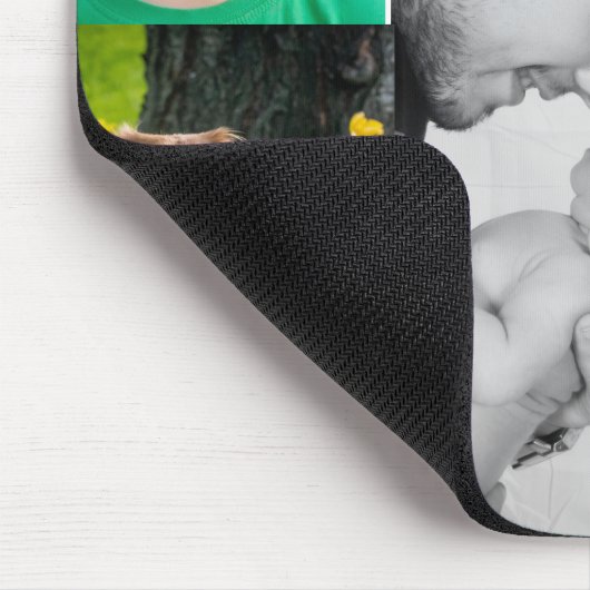 Custom 5 Foto Collage Personalisiert Mousepad (Ecke)