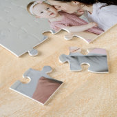 Custom 5 Foto/ mit rustikalem Blumenbanner Puzzle (Seite)