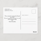 Custom 5 Foto Neugeborene Geburtsankündigung Postkarte (Rückseite)