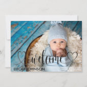 Custom 5 Fotos Geburtsankündigung , Neugeborenes Einladung (Vorderseite)