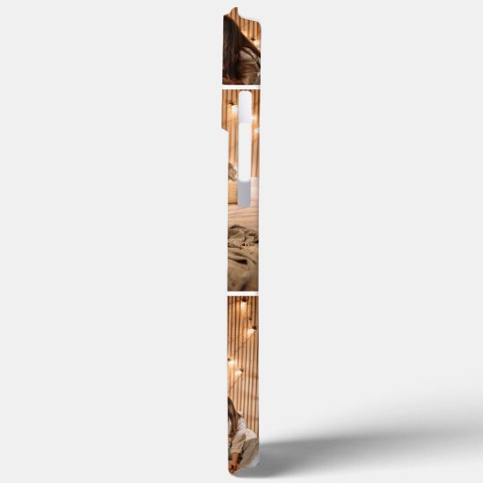 Custom 5 Fotos Niedlich Heftskriptname Weiß Case-Mate iPhone Hülle (Rückseite / Links)