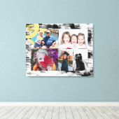 Custom 5 Fotos Schwarz/Weiß Abstrakt Leinwanddruck (Insitu (Holzboden))