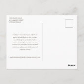 Custom 5 Fotos Typografie fröhlichen Urlaub Postkarte (Rückseite)