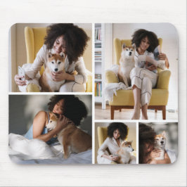 Custom 5 Photo Collage Mousepad