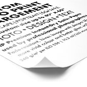 Custom 5"x7" Portrait Foto Erweiterung Print (Ecke)