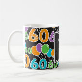 Custom 60. Geburtstag Foto Farbige Tasse (Links)