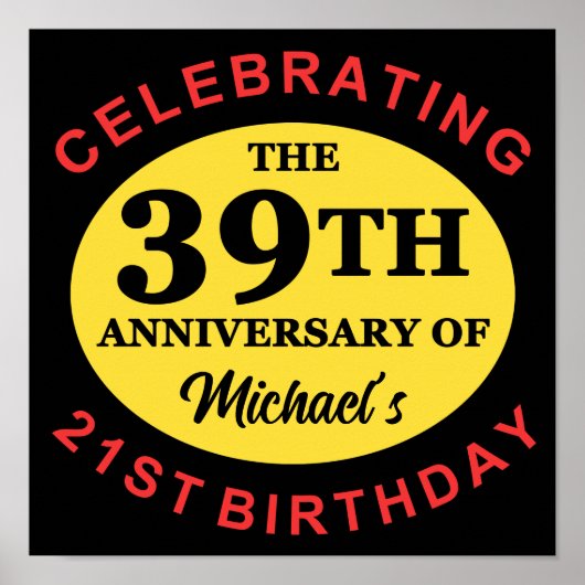 Custom 60. Geburtstag Spaß Poster (Vorne)