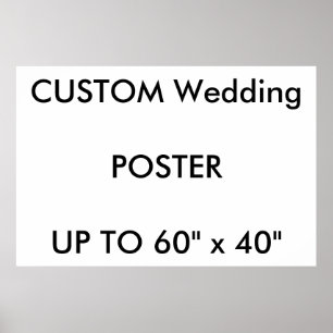 Custom 60" x 40" Poster MATTE Landscape
