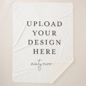 Custom 60" x 80" Sherpa Blanket, Large Sherpadecke (Vorderseite)