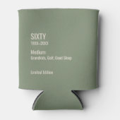 Custom 60th Birthday Funny Museum Label Chic Dosenkühler (Vorderseite)