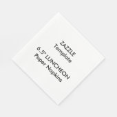 Custom 6.5" LUNCHEON Disposable Paper Napkins Serviette (Ecke)