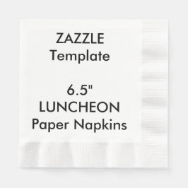 Custom 6.5" LUNCHEON Disposable Paper Napkins Serviette