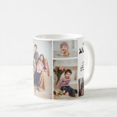 Custom 6 Family Foto Collage Kaffeetasse (VorderseiteRechts)