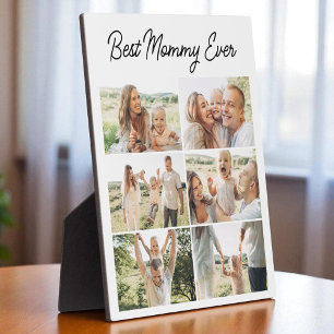Custom 6 Foto Collage Beste Mommy je Fotoplatte