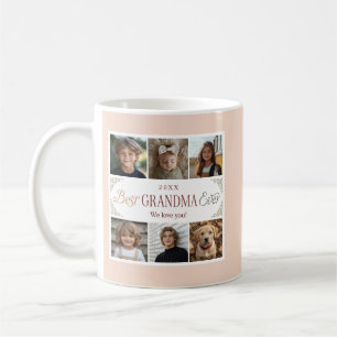 Custom 6 Foto Collage Beste Oma je Kaffeetasse