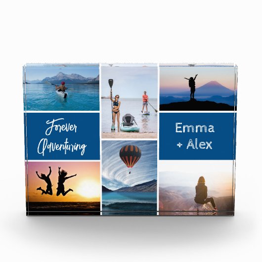 Custom 6 Foto Collage Block - Adventure & Travel (Vorderseite)