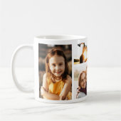 Custom 6 Foto Collage Einfach modern Kaffeetasse (Links)