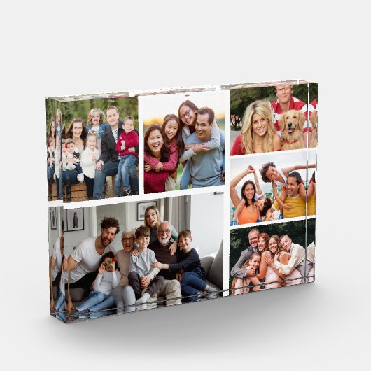 Custom 6-Foto Collage Family Fotoblock (Links)