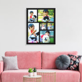 Custom 6 Foto Collage Mosaik Wrapped Canvas Leinwanddruck (Insitu (Wohnzimmer))