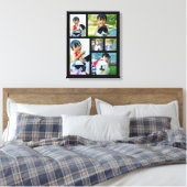 Custom 6 Foto Collage Mosaik Wrapped Canvas Leinwanddruck (Insitu (Schlafzimmer))