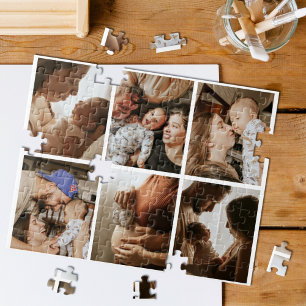 Custom 6 Foto Gallery Collage Personalisiert Puzzle