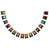 Custom 6 Foto Halloween-Party Happy Halloween Spaß Wimpelkette (Alle)