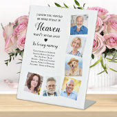 Custom 6 Foto Heaven Gedicht Wedding Memorial Sockelschild