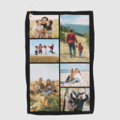 Custom 6 Photo Collage Golfhandtuch (Vorderseite)