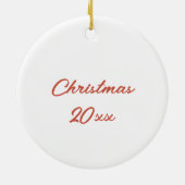 Custom 6 Stocking Names / Year Christmas Ornament (Hinten)