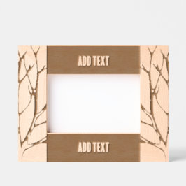 Custom 6" x 4" Landscape, FrameStyle: natürlich Geätzte Rahmen