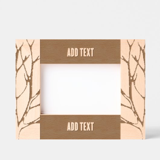 Custom 6" x 4" Landscape, FrameStyle: natürlich Geätzte Rahmen (Vorderseite)