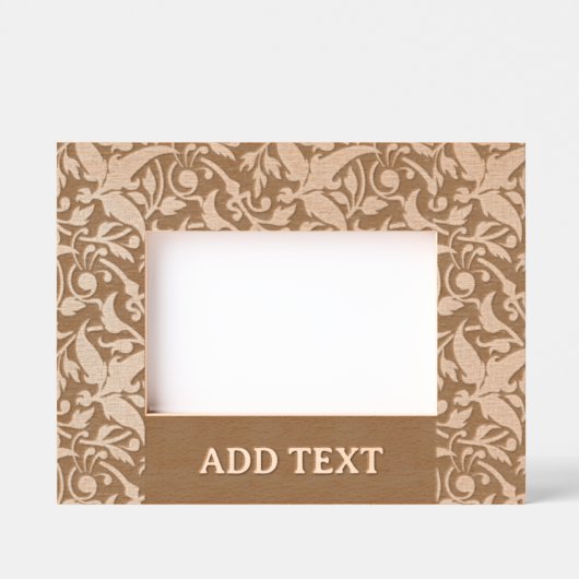 Custom 6" x 4" Landscape, FrameStyle: natürlich Geätzte Rahmen (Vorderseite)