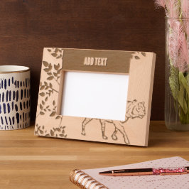 Custom 6" x 4" Landschaft, FrameStyle: Natural Eng Geätzte Rahmen