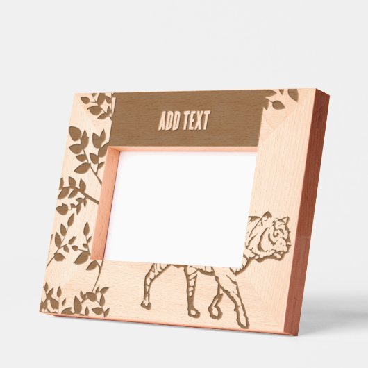 Custom 6" x 4" Landschaft, FrameStyle: Natural Eng Geätzte Rahmen (Links)