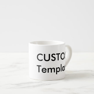 Custom 6oz White Espresso Coffee Cup Espressotasse