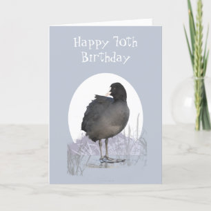 Custom 70. Geburtstag "Old Coot" Funny Bird Spaß Karte