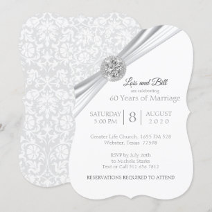 Custom - 75. / 60. Diamond Anniversary Design Einladung