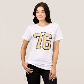Custom 76 Jersey T-Shirt - Oversized Sporty Shirt  (Vorderseite voll)