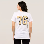 Custom 76 Jersey T-Shirt - Oversized Sporty Shirt  (Rückseite voll)