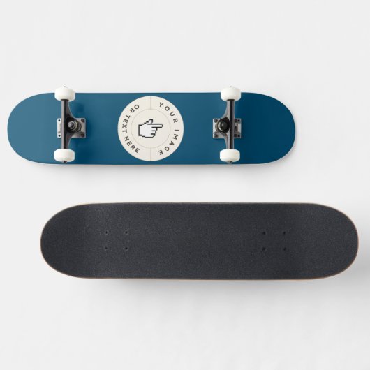 Custom 7 3/4" Skateboard Deck Trucks and Wheels (Horizontal)