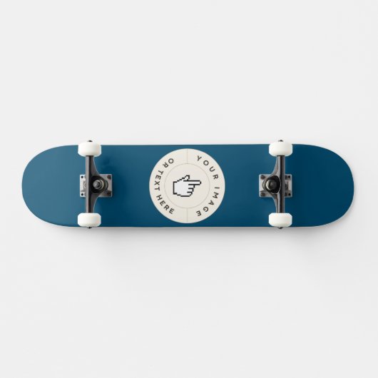 Custom 7 3/4" Skateboard Deck Trucks and Wheels (Horizontal)