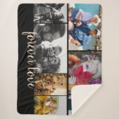 Custom 7 Foto Collage Forever Love Sherpadecke (Vorderseite)