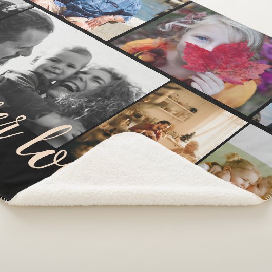 Custom 7 Foto Collage Forever Love Sherpadecke (3/4)