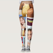Custom 7 Foto Collage Leggings (Vorderseite)