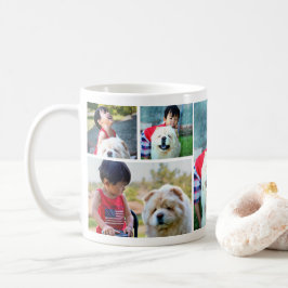 Custom 7 Foto Collage Picture Coffee Tasse