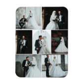 Custom 7-Foto Wedding Collage Magnet (Vertikal)