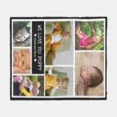 Custom 7 FotoCollage Wir Liebe Sie Poppen Fleecedecke (Vorderseite (Horizontal))