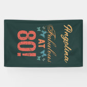 Custom 80. Geburtstag Fabulous Banner (Horizontal)